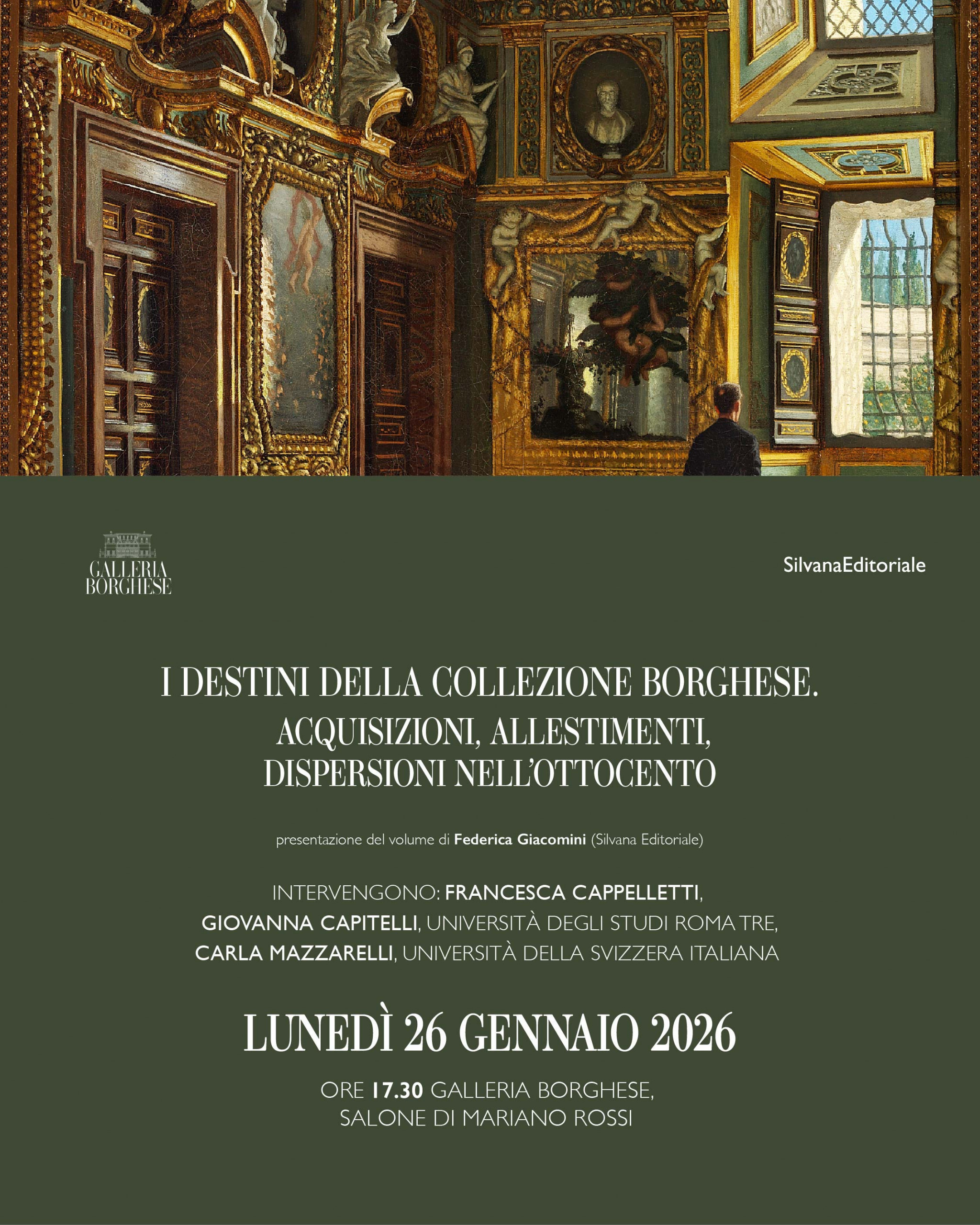BOOK PRESENTATION: I DESTINI DELLA COLLEZIONE BORGHESE. ACQUISIZIONI, ALLESTIMENTI, DISPERSIONI NELL’OTTOCENTO