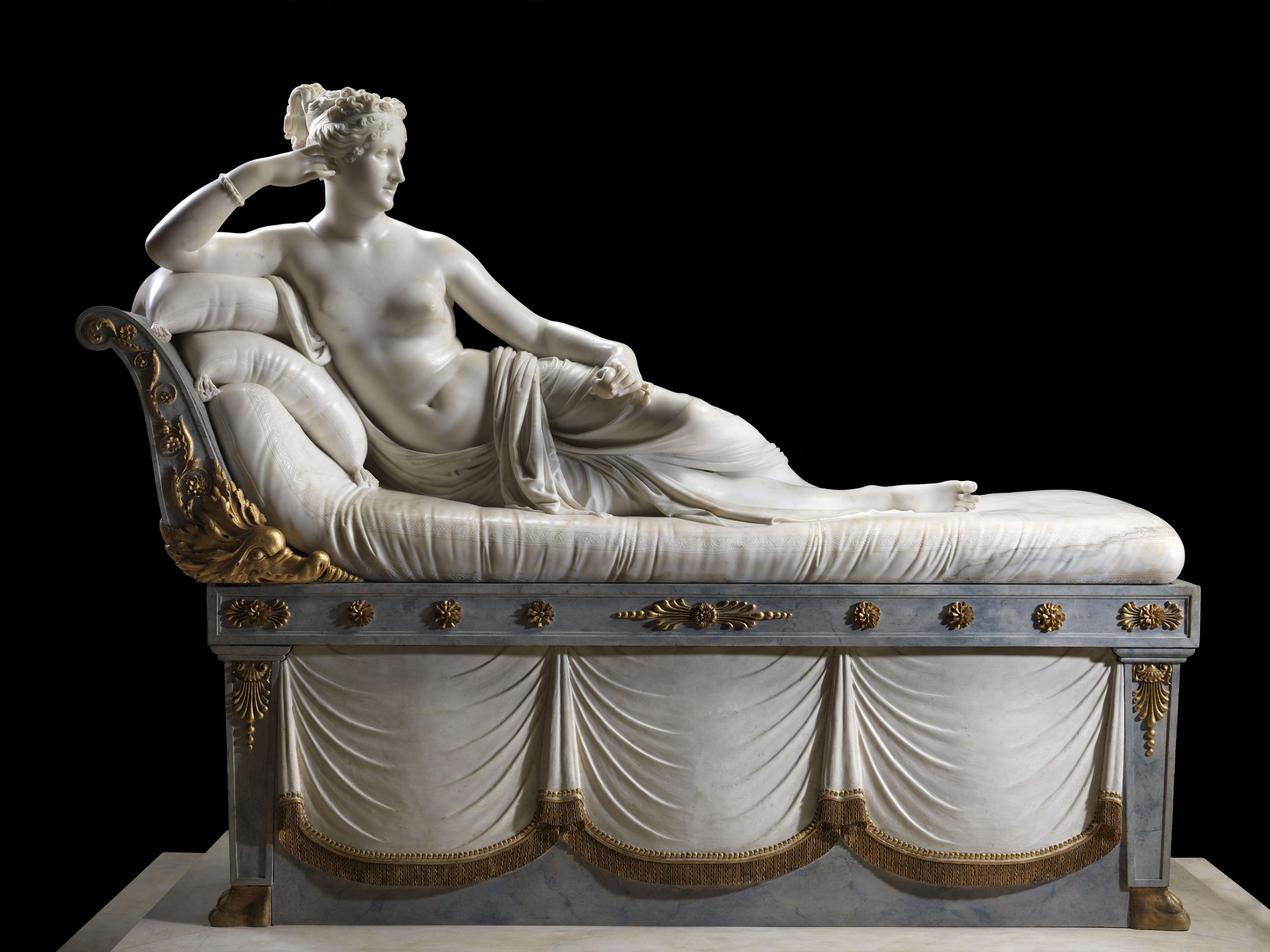 Antonio Canova, Paolina Borghese as Venus Victrix, 1805-1808, Galleria Borghese, Rome, Italy.