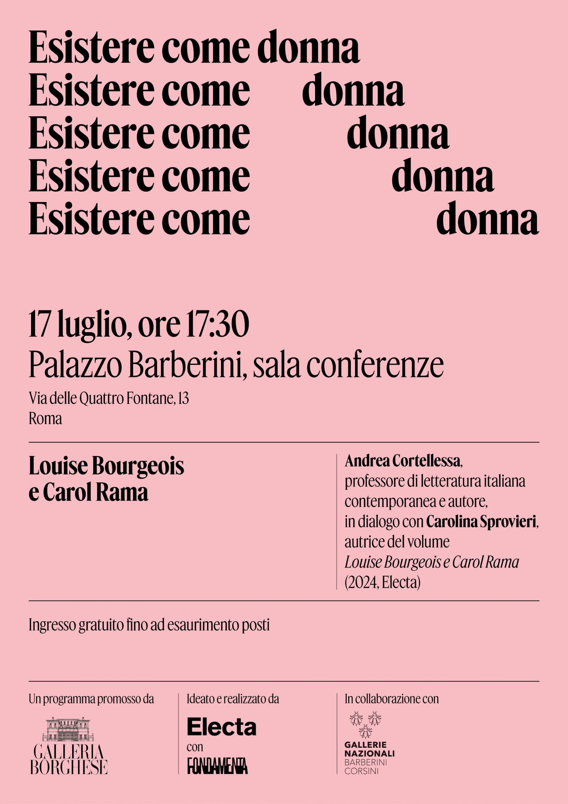 LOUISE BOURGEOIS E CAROL RAMA: INCONTRO INTORNO A LOUISE BOURGEOIS