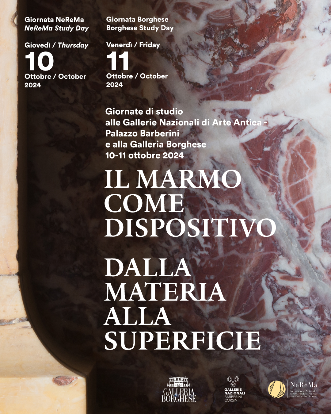 ONLINE LE DUE GIORNATE DI STUDIO “IL MARMO COME DISPOSITIVO. DALLA MATERIA ALLA SUPERIFICIE”