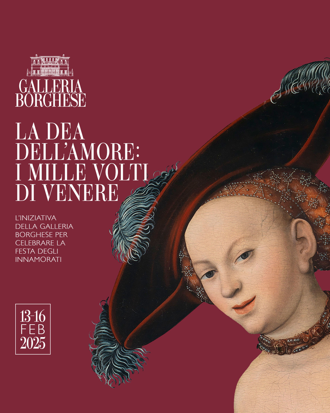 DAL 13 AL 16 FEBBRAIO LA GALLERIA BORGHESE VI FA INNAMORARE!